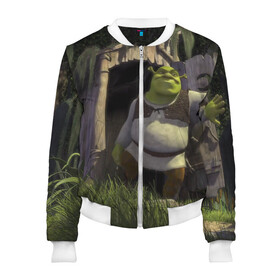 Женский бомбер 3D Somebody Once Told Me: в Ухте, 100% полиэстер | застегивается на молнию, по бокам два кармана без застежек, мягкие манжеты, по низу бомбера и на воротнике — эластичная резинка | 20 | 4к | boots | cat | donkey | fiona | green | in | me | meme | memes | once | shrek | somebody | told | в | зеленый | кот | лет | мем | мемы | мульт | мультфильм | огр | огры | осел | сапогах | фиона | шрек