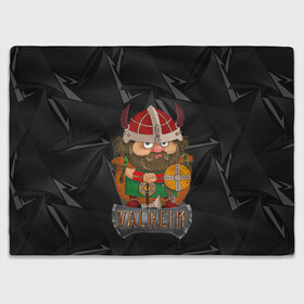 Плед 3D Valheim строгий викинг: в Ухте, 100% полиэстер | закругленные углы, все края обработаны. Ткань не мнется и не растягивается | fantasy | mmo | valheim | valve | валхейм | вальхейм | викинги | выживалка | игра | королевская битва | ммо | ролевая игра | фэнтази