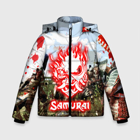 Зимняя куртка для мальчиков 3D с принтом SAMURAI CYBERPUNK в Ухте, ткань верха — 100% полиэстер; подклад — 100% полиэстер, утеплитель — 100% полиэстер | длина ниже бедра, удлиненная спинка, воротник стойка и отстегивающийся капюшон. Есть боковые карманы с листочкой на кнопках, утяжки по низу изделия и внутренний карман на молнии. 

Предусмотрены светоотражающий принт на спинке, радужный светоотражающий элемент на пуллере молнии и на резинке для утяжки | 2077 | cd projekt red | cyberpunk | cyberpunk 2077 | game | samurai | арт | будущее | видеоигра | игра | киберпанк | киберпанк 2077 | киборг | киборги
