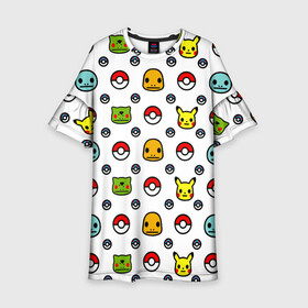 Детское платье 3D POKEMON / ПОКЕМОНЫ: в Ухте, 100% полиэстер | прямой силуэт, чуть расширенный к низу. Круглая горловина, на рукавах — воланы | a bathing ape | bape | bape shark | bape sta | monkey | pikachu | pokemons | star | streetwear | бейп | горила | обезьянка | пикачу | покемоны | стар | стритвеар | стритвир бренд | узор. | уличный стиль
