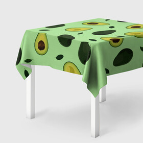 Скатерть 3D Авокадо: в Ухте, 100% полиэстер (ткань не мнется и не растягивается) | Размер: 150*150 см | avocado | food | fruit | pattern | vegan | vegetarian | авокадо | веган | вегетарианство | еда | зарядка | зелёная | паттерн | правильное питание | фрукт | фрукты