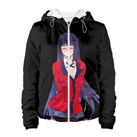 Женская куртка 3D с принтом Jabami Yumeko | Kakegurui в Ухте, ткань верха — 100% полиэстер, подклад — флис | прямой крой, подол и капюшон оформлены резинкой с фиксаторами, два кармана без застежек по бокам, один большой потайной карман на груди. Карман на груди застегивается на липучку | ahegao | girl | girls | jabami | japan | kakegurui | senpai | waifu | yumeko | азарт | аниме | ахегао | безумный | вайфу | девушка | джабами | игра | карта | карты | манга | семпай | сенпай | тян | тяночка | юмэко | япония
