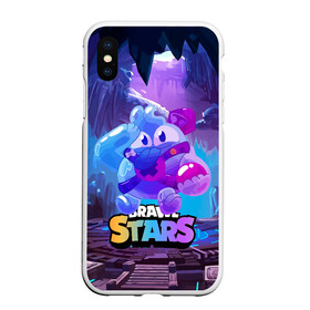 Чехол для iPhone XS Max матовый Сквик Squeak Brawl Stars: в Ухте, Силикон | Область печати: задняя сторона чехла, без боковых панелей | bele | belle | brawl | brawl stars | brawlstars | brawl_stars | squeak | белле | белль | бель | бравл | бравлстарс | писк | сквик