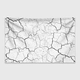 Флаг-баннер с принтом трещины в Ухте, 100% полиэстер | размер 67 х 109 см, плотность ткани — 95 г/м2; по краям флага есть четыре люверса для крепления | минимализм | потрескавшаяся поверхность | трещины | узор | фон
