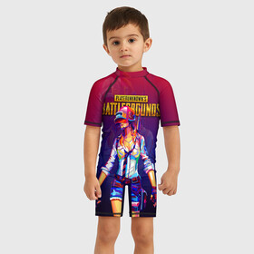 Детский купальный костюм 3D с принтом PUBG GIRL   ПАБГ ДЕВУШКА в Ухте, Полиэстер 85%, Спандекс 15% | застежка на молнии на спине | Тематика изображения на принте: games. | girl | neon | playerunknowns battlegrounds | pubg | pubg lite | pubg mobile | девушка | игра | королевская битва | пабг | пабг мобайл | пубг | стрелялка
