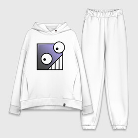 Женский костюм хлопок Oversize с принтом Geometry Dash | Геометри (Z) в Ухте,  |  | 2d | arcade | game | geometry dash | meltdown | robtop | аркада | геометрический тире | раннер