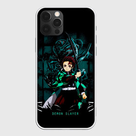 Чехол для iPhone 12 Pro Demon Slayer: Kimetsu no Yaiba: в Ухте, силикон | область печати: задняя сторона чехла, без боковых панелей | demon slayer | kamado | kimetsu no yaiba | nezuko | tanjiro | аниме | гию томиока | зеницу агацума | иноске хашибира | камадо | клинок | корзинная девочка | манга | музан кибуцуджи | незуко | рассекающий демонов | танджиро