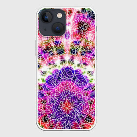 Чехол для iPhone 13 mini с принтом Тай дай в Ухте,  |  | батик | листья | палитра | роспись | тай дай | текстура | узоры | хиппи
