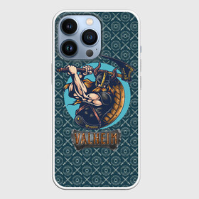 Чехол для iPhone 13 Pro Valheim викинг: в Ухте,  |  | fantasy | mmo | valheim | valve | валхейм | вальхейм | викинги | выживалка | игра | королевская битва | ммо | ролевая игра | фэнтази