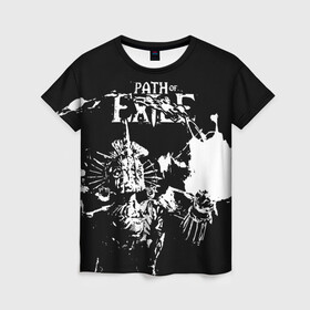 Женская футболка 3D с принтом Path of Exile Ultimatum в Ухте, 100% полиэфир ( синтетическое хлопкоподобное полотно) | прямой крой, круглый вырез горловины, длина до линии бедер | dota | game | path of exile ultimatum | войн | дота | игра | ммо | монстр | патч оф экзайл | рыцарь