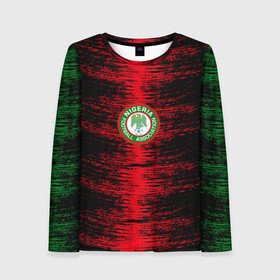 Женский лонгслив 3D с принтом Сборная Нигерии в Ухте, 100% полиэстер | длинные рукава, круглый вырез горловины, полуприлегающий силуэт | russia | аргентина | музыка | новости | последние новости | россия | россия 24 | своётв | северный кавказ | спорт | футбол