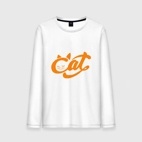 Мужской лонгслив хлопок с принтом Кот - Cat в Ухте, 100% хлопок |  | animal | cat | cute | kitty | meow | друг | животные | киска | китти | кот | котенок | котик | котэ | кошечка | кошка | милый | мур | мяу | питомец | тигр