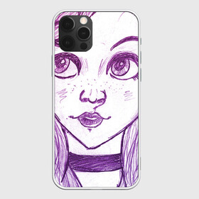 Чехол для iPhone 12 Pro с принтом девушка с чокером в Ухте, силикон | область печати: задняя сторона чехла, без боковых панелей | art | color | creator | digital | illustration | illustrator | marker | meow | monster | paint | watercolor | woman | акварель | арт | девушка | диджитал | иллюстрация | карандаш | краски | маркеры | монстр | няша | няшный | поп | рисунок | создание | тво