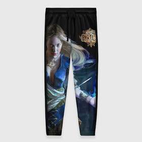 Женские брюки 3D с принтом Path of Exile в Ухте, полиэстер 100% | прямой крой, два кармана без застежек по бокам, с мягкой трикотажной резинкой на поясе и по низу штанин. В поясе для дополнительного комфорта — широкие завязки | computer | game | path of exile | игра | компьютерная | путь изгнания
