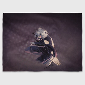 Плед 3D с принтом Токийский гуль в Ухте, 100% полиэстер | закругленные углы, все края обработаны. Ткань не мнется и не растягивается | tokyo ghoul | аниме | гуль | кэн канэки | манга | противостояние | токийский гуль