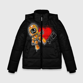 Зимняя куртка для мальчиков 3D с принтом K-VRC | Love Death and Robots в Ухте, ткань верха — 100% полиэстер; подклад — 100% полиэстер, утеплитель — 100% полиэстер | длина ниже бедра, удлиненная спинка, воротник стойка и отстегивающийся капюшон. Есть боковые карманы с листочкой на кнопках, утяжки по низу изделия и внутренний карман на молнии. 

Предусмотрены светоотражающий принт на спинке, радужный светоотражающий элемент на пуллере молнии и на резинке для утяжки | death | heart | hearts | k vrc | ldr | logo | love | netflix | robots | smile | анимация | кино | лого | лср | любовь | нетфликс | роботы | сердце | сериал | смайл | смайлик