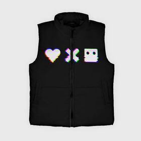 Женский жилет утепленный 3D с принтом Love Death and Robots (Glitch) в Ухте,  |  | death | glitch | heart | ldr | logo | love | netflix | robots | smile | анимация | глитч | глич | кино | лого | лср | любовь | нетфликс | роботы | сердце | сериал | смайл | смайлик
