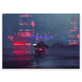 Поздравительная открытка с принтом Cyberpunk Futurism в Ухте, 100% бумага | плотность бумаги 280 г/м2, матовая, на обратной стороне линовка и место для марки
 | 2077 | cyberpunk | cyberpunk futurism | futurism | ви | сайберпанк