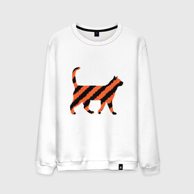 Мужской свитшот хлопок с принтом Black-Orange Cat в Ухте, 100% хлопок |  | animal | cat | cute | kitty | meow | друг | животные | киска | китти | кот | котенок | котик | котэ | кошечка | кошка | милый | мур | мяу | питомец | тигр