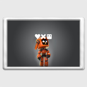 Магнит 45*70 с принтом Love, Death and Robots | K-VRC (Z) в Ухте, Пластик | Размер: 78*52 мм; Размер печати: 70*45 | death | k vrc | love | love death robots | netflix | robots | vedeathrobots | xbot 4000 | врц | любовь | нетфликс | роботы | сериал | сериалы