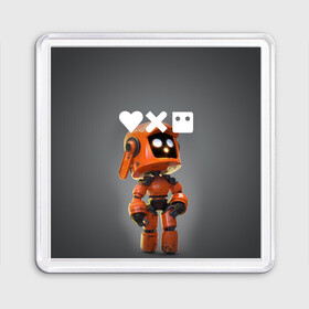Магнит 55*55 с принтом Love, Death and Robots | K-VRC (Z) в Ухте, Пластик | Размер: 65*65 мм; Размер печати: 55*55 мм | death | k vrc | love | love death robots | netflix | robots | vedeathrobots | xbot 4000 | врц | любовь | нетфликс | роботы | сериал | сериалы