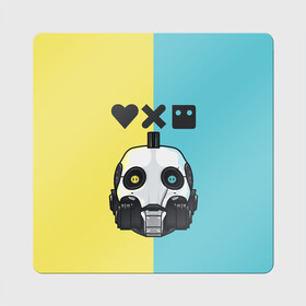 Магнит виниловый Квадрат с принтом XBOT 4000 | Love, Death and Robots (Z) в Ухте, полимерный материал с магнитным слоем | размер 9*9 см, закругленные углы | death | love | love death robots | netflix | robots | vedeathrobots | xbot 4000 | любовь | нетфликс | роботы | сериал | сериалы