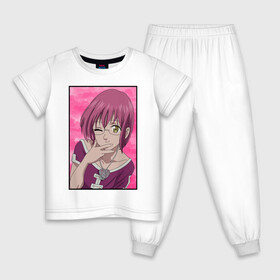 Детская пижама хлопок с принтом Козлиный грех Гаутер с сердцем в Ухте, 100% хлопок |  брюки и футболка прямого кроя, без карманов, на брюках мягкая резинка на поясе и по низу штанин
 | Тематика изображения на принте: anime | the seven deadly sins | аниме | гаутер | мультик