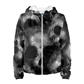 Женская куртка 3D Груда черепов: в Ухте, ткань верха — 100% полиэстер, подклад — флис | прямой крой, подол и капюшон оформлены резинкой с фиксаторами, два кармана без застежек по бокам, один большой потайной карман на груди. Карман на груди застегивается на липучку | skull | башка | голова | кость | череп | черепа | черепушка