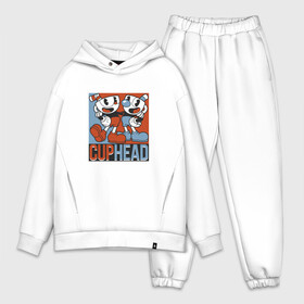 Мужской костюм хлопок OVERSIZE с принтом Cuphead and Mugman в Ухте,  |  | Тематика изображения на принте: animation | cup | cuphead | gamer | mugman | retro | run and gun | shooter | анимация | ретро | чашек | чашка | чашкоголовый | шутер