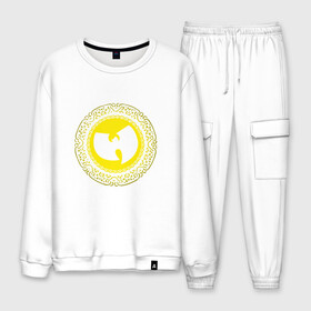 Мужской костюм хлопок с принтом Wu-Tang Style в Ухте, 100% хлопок | на свитшоте круглая горловина, мягкая резинка по низу. Брюки заужены к низу, на них два вида карманов: два “обычных” по бокам и два объемных, с клапанами, расположенные ниже линии бедра. Брюки с мягкой трикотажной резинкой на поясе и по низу штанин. В поясе для дополнительного комфорта — широкие завязки | black | hiphop | method man | music | new york | nyc | odb | old school | rap | rza | wu tang clan | wutang | ву тэнг | граффити | микрофон | музыка | нью йорк | рэп | рэпер | хипхоп