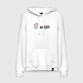 Женская толстовка с принтом REDDIT / РЕДДИТ / ЛОГОТИП в Ухте, френч-терри, мягкий теплый начес внутри (100% хлопок) | карман-кенгуру, эластичные манжеты и нижняя кромка, капюшон с подкладом и шнурком | forum | logo. | memeeconomy | memes | reddit | the button | лого | логотип | мемы | реддит | редит | социальная сеть | тайный санта | форум