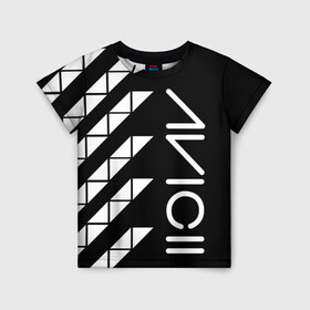 Детская футболка 3D с принтом AVICII ГЕОМЕТРИЯ в Ухте, 100% гипоаллергенный полиэфир | прямой крой, круглый вырез горловины, длина до линии бедер, чуть спущенное плечо, ткань немного тянется | avicii | beatport | club | dj | edm | electro | eq | house | levels | music | production | radio | techno | top | trance | ависи | авичи | дискотека | звезда | клуб | музыка | музыкант | продюссер | радио | фестиваль | швеция | эквалайзер