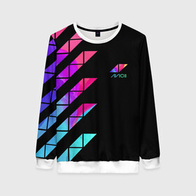 Женский свитшот 3D с принтом AVICII RAINBOW в Ухте, 100% полиэстер с мягким внутренним слоем | круглый вырез горловины, мягкая резинка на манжетах и поясе, свободная посадка по фигуре | avicii | beatport | club | dj | edm | electro | eq | house | levels | music | production | radio | techno | top | trance | ависи | авичи | дискотека | звезда | клуб | музыка | музыкант | продюссер | радио | фестиваль | швеция | эквалайзер