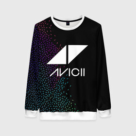 Женский свитшот 3D с принтом AVICII RAINBOW STYLE в Ухте, 100% полиэстер с мягким внутренним слоем | круглый вырез горловины, мягкая резинка на манжетах и поясе, свободная посадка по фигуре | avicii | beatport | club | dj | edm | electro | eq | house | levels | music | production | radio | techno | top | trance | ависи | авичи | дискотека | звезда | клуб | музыка | музыкант | продюссер | радио | фестиваль | швеция | эквалайзер