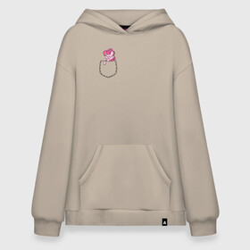 Худи SuperOversize хлопок с принтом Pinkie Dance в кармане в Ухте, 70% хлопок, 30% полиэстер, мягкий начес внутри | карман-кенгуру, эластичная резинка на манжетах и по нижней кромке, двухслойный капюшон
 | my little pony | весёлая пинки пай | добрая флаттершайн | дружба это чудо | единорог | единороги | май литл пони | мульт | мультфильм | радуга дэш | селестия | спайк | сумеречная искорка | честная эплджек