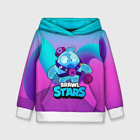Детская толстовка 3D с принтом Сквик Squeak Brawl Stars в Ухте, 100% полиэстер | двухслойный капюшон со шнурком для регулировки, мягкие манжеты на рукавах и по низу толстовки, спереди карман-кенгуру с мягким внутренним слоем | Тематика изображения на принте: bele | belle | brawl | brawl stars | brawlstars | brawl_stars | squeak | белле | белль | бель | бравл | бравлстарс | писк | сквик