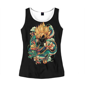 Женская майка 3D с принтом Dragon Ball. Retro Style в Ухте, 100% полиэстер | круглая горловина, прямой силуэт, длина до линии бедра | ball | birus | boo | broly | dragon | frieza | goku | majin | piccolo | saiyan | sayan | sell | sleep | super | trunks | vejeta | бирус | броли | буу | веджета | гоку | драконий | жемчуг | курилин | маджин | пикколо | сайян | саян | селл | сон | супер | т