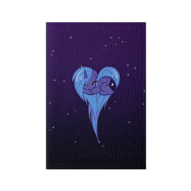 Обложка для паспорта матовая кожа с принтом Princess Luna в Ухте, натуральная матовая кожа | размер 19,3 х 13,7 см; прозрачные пластиковые крепления | my little pony | дружба это чудо | единорог | единороги | май литл пони | мульт | мультфильм