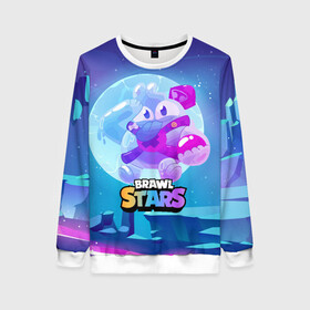 Женский свитшот 3D с принтом Сквик Squeak Brawl Stars в Ухте, 100% полиэстер с мягким внутренним слоем | круглый вырез горловины, мягкая резинка на манжетах и поясе, свободная посадка по фигуре | bele | belle | brawl | brawl stars | brawlstars | brawl_stars | squeak | белле | белль | бель | бравл | бравлстарс | писк | сквик