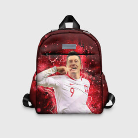 Детский рюкзак 3D с принтом Lewandowski | Левандовски | 9 в Ухте, 100% полиэстер | лямки с регулируемой длиной, сверху петелька, чтобы рюкзак можно было повесить на вешалку. Основное отделение закрывается на молнию, как и внешний карман. Внутри дополнительный карман. По бокам два дополнительных кармашка | Тематика изображения на принте: 9 | ball | bayern | fc | fifa | footbal | lewandowski | munchen | pes | robert | soccer | бавария | левандовски | лига | мюнхен | мяч | мячик | поле | польша | роберт | спорт | форма | футбол | футболист | футбольная | футбольный | чемпион |