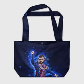 Пляжная сумка 3D с принтом Lionel Messi | Barcelona | 10 в Ухте, 100% полиэстер | застегивается на металлическую кнопку; внутренний карман застегивается на молнию. Стенки укреплены специальным мягким материалом, чтобы защитить содержимое от несильных ударов
 | 10 | argentina | barcelona | fc | fifa | footbal | leo | lionel | messi | soccer | аргентина | барселона | лео | лига | лионель | месси | мяч | мячик | поле | спорт | форма | футбол | футболист | футбольная | футбольный | чемпион