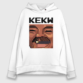 Женское худи Oversize хлопок с принтом Хуан Хоя Борха Хохотун KEKW в Ухте, френч-терри — 70% хлопок, 30% полиэстер. Мягкий теплый начес внутри —100% хлопок | боковые карманы, эластичные манжеты и нижняя кромка, капюшон на магнитной кнопке | 8 bit | 8 бит | 8bit | 8бит | better tv | bttv | emoji | icon | juan joya borja | pixel art | stream | twitch | иконка | испанский комик | кек | пиксель арт | прикол | ржака | смайлик | смеющийся испанец | стрим | стримы | твитч | твич