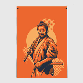 Постер Самурай: в Ухте, 100% бумага
 | бумага, плотность 150 мг. Матовая, но за счет высокого коэффициента гладкости имеет небольшой блеск и дает на свету блики, но в отличии от глянцевой бумаги не покрыта лаком | боевое искусство | буси | бусидо | искусство | самурай | феодалы | япония