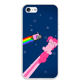 Чехол для iPhone 5/5S матовый с принтом Nyan cat x Pony в Ухте, Силикон | Область печати: задняя сторона чехла, без боковых панелей | my little pony | nyan cat | дружба это чудо | единорог | единороги | май литл пони | мульт | мультфильм | нян кэт