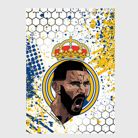 Скетчбук (блокнот) с принтом КАРИМ БЕНЗЕМА REAL MADRID в Ухте, 100% бумага
 | 48 листов, плотность листов — 100 г/м2, плотность картонной обложки — 250 г/м2. Листы скреплены сверху удобной пружинной спиралью | football | grunge. | karim mostafa benzema | real madrid | sport | брызги | карим бензема | реал мадрид | сборная франции | спорт | футбол