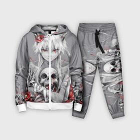 Детский костюм 3D Девушка с черепом: в Ухте,  |  | девушка | демон | кости | красные цветы | с рогами | череп