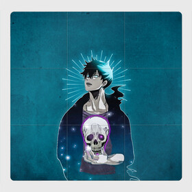 Магнитный плакат 3Х3 с принтом Jin-Woo and skull в Ухте, Полимерный материал с магнитным слоем | 9 деталей размером 9*9 см | blade dancer | cha hae in | solo leveling | solo leveling manga | sung jin woo | аниме | манга | поднятие уровня | поднятие уровня в одиночку | поднятие уровня в одиночку аниме | поднятие уровня в одиночку манга | сон джин ву