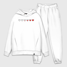 Мужской костюм хлопок OVERSIZE с принтом СЕРДЕЧКИ | ПИКСЕЛИ (Z) в Ухте,  |  | affection | cardiac | fondness | heart | love | loving | любимая | любимый | любовь | любоф | любофф | любофь | надписи | надпись | пиксели | пиксель | сердечко | сердце | сердцевина | сердчишко