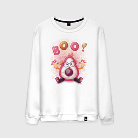 Мужской свитшот хлопок с принтом Авокадо boo! в Ухте, 100% хлопок |  | Тематика изображения на принте: avocado | boo | cute | fruit | авокадо | милый | музыка | фрукт