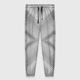 Женские брюки 3D Линии иллюзия: в Ухте, полиэстер 100% | прямой крой, два кармана без застежек по бокам, с мягкой трикотажной резинкой на поясе и по низу штанин. В поясе для дополнительного комфорта — широкие завязки | psychedelic | абстрактные | абстракция | иллюзия | линии | обман | психоделика | психоделический